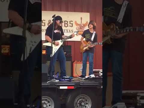 Reece Malone jamming with The Lance Lopez Band at the R3 kickoff party