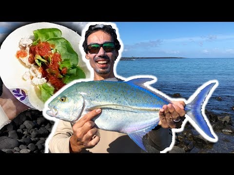 Catch and Cook / Our Biggest Omilu ( Trevally )  / Hawaii Fishing and Camping S3.E14