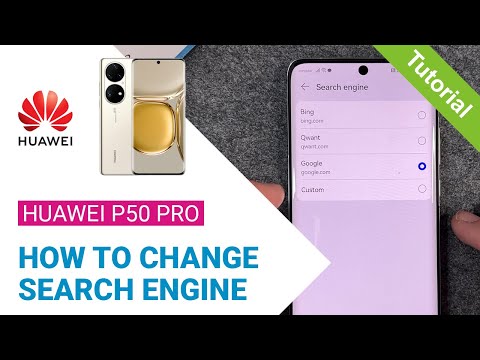 Huawei P50 Pro - How to Change Search Engine • 📱 • 🌎 • 🔎 • Tutorial