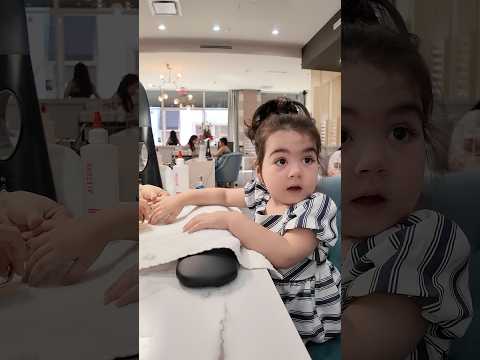 Alita's first time at a nail salon