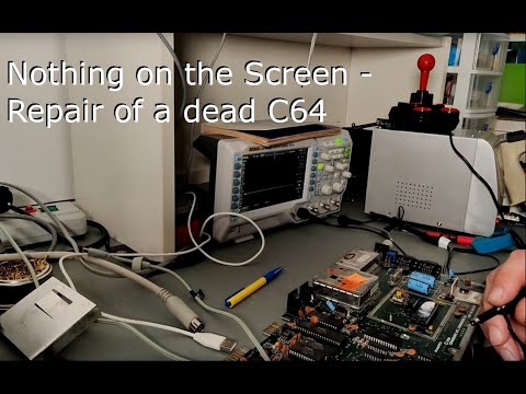 Repair of a defect C64 (Assy 250425) - Black screen