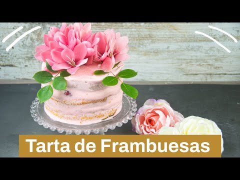 Tarta de frambuesa💗💗 para cumpleaños 🎈🎉