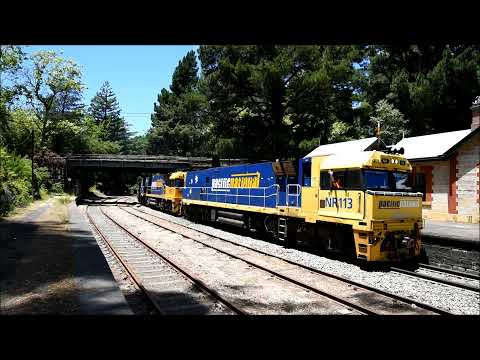 Pacific National Freight Train 7MP7 NR113 NR55 NR19 Christmas Day 2021 Nairne and Mt Lofty 25/12/21