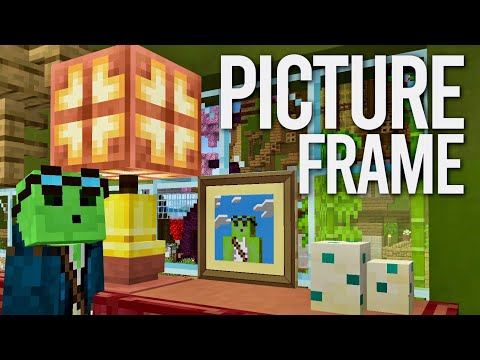 I Made Working Picture Frames in my Survival World! - Let's Play Minecraft 685