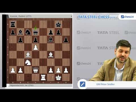 Nepomniachtchi-Kramnik, Tata Steel Chess 2019: Svidler's Game of the Day