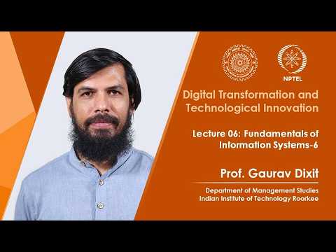 Digital Transformation and Technological Innovation Promo Video by Prof Gaurav Dixit IIT Roorkee