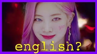 how much English was in TWICE&#39;s &quot;YES or YES&quot;?