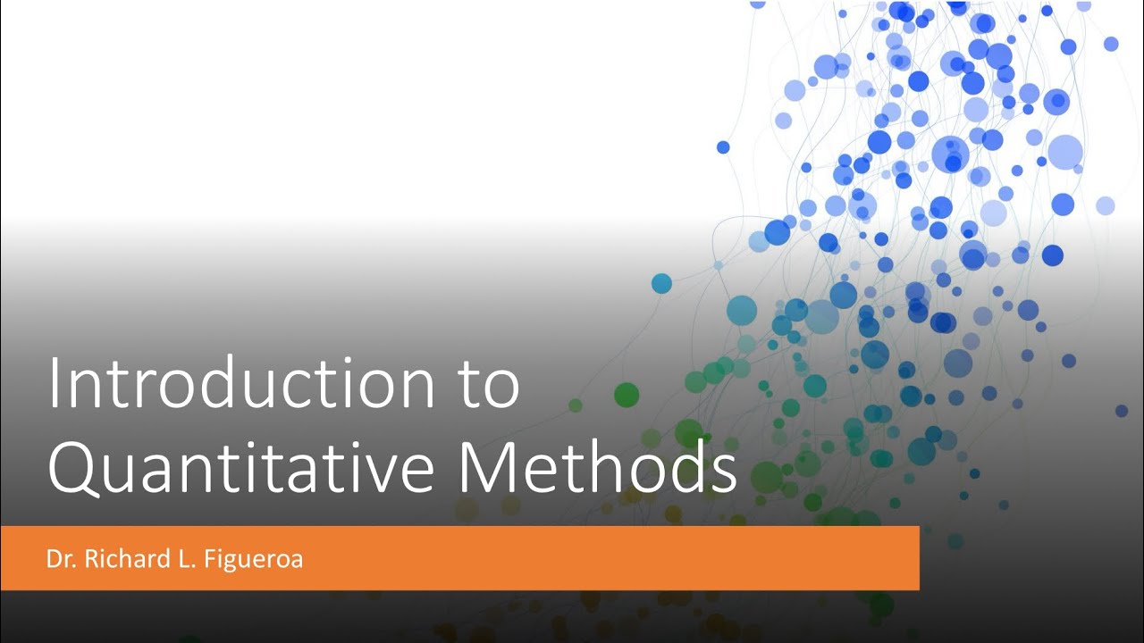 Introduction to Quantitative Analysis