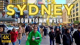 4K WALKING SYDNEY DOWNTOWN MAY 2023  🇦🇺 SYDN