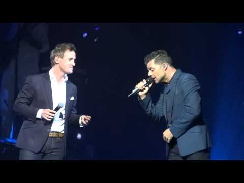 Ricky Martin with Luke Kennedy She's All I Ever Had live Star Event Centre Sydney 14/10/13