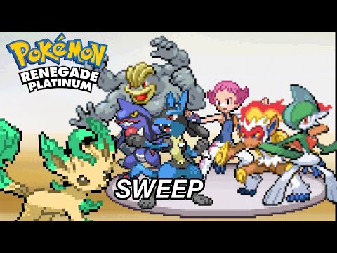 Leafeon Sweeps Maylene Pokemon Renegade Platinum Gym 4