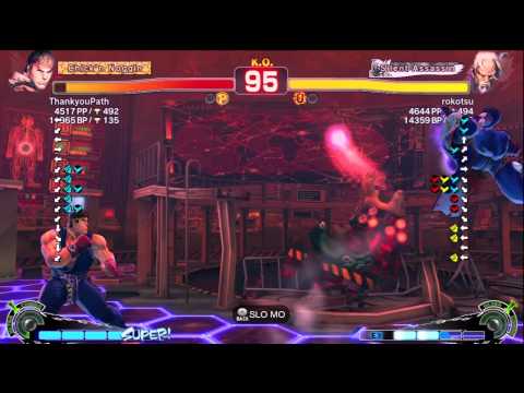 ThankyouPath (Ryu) vs Rokotsu (Gen) AE2012 Ranked Match *720p HD*