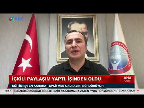 Çanakkale Lapseki’de okul müdürü olarak görev yapmakta olan bir sendika üyemiz, herkese açık olmayan sosyal medya hesabında, özel hayatında içki içerken bir fotoğrafını paylaştığı için görevinden uzaklaştırılmasına Genel Başkanımız Kadem Özbay Krt Tv