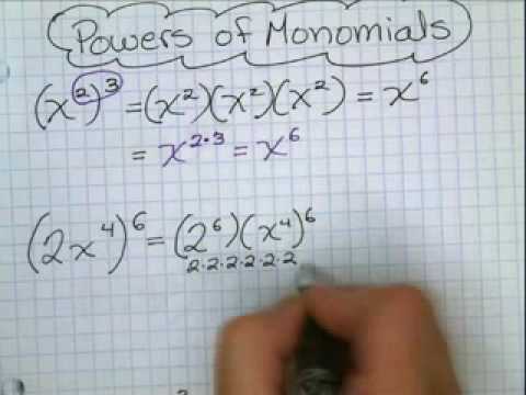 homework 2 powers of monomials and geometric applications