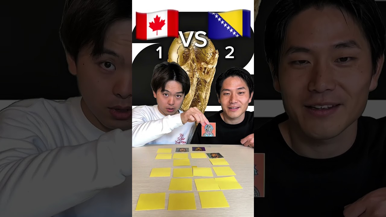 FIFA World Cup! Canada vs. Bosnia: The Ultimate  Sticker Memory Battle! #challenge #funny #shorts
