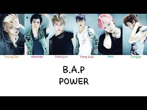 B.A.P - Power (Color coded lyrics Han|Rom|Eng)