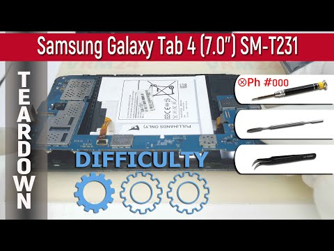 Wie man 📱 Samsung Galaxy Tab 4 7.0'' SM-T231 zerlegt.
