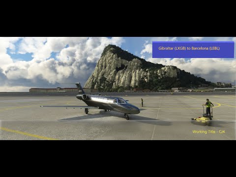 Working Title CJ4 - MSFS 2020 - Gibraltar to Barcelona (LXGB - LEBL)