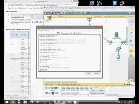 (OLD) CCNA 2 Packet Tracer Activity 4.1.2.9 solution