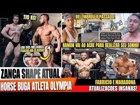 ZANCANELLI 110 KG! HORSE BUGOU ATLETA OLYMPIA! RAMON REALIZANDO SONHO! MARADONA E FABIRICO INSANOS!
