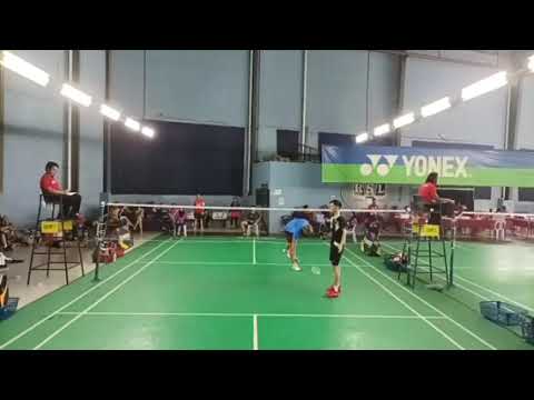 Badminton 12th Rawang Open Men's Single Open Tournament - Ashraf Daniel Vs Antonio Valyant Santoso