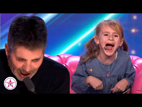8-Year-Old Girl Impressionist SHOCKING Animal Sounds Turns Simon Into a Dolphin!