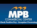 Check Positive Pay - Exception Processing video thumbnail