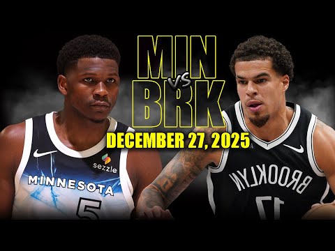 Minnesota Timberwolves vs Brooklyn Nets Full Game Highlights – December 27, 2025 | NBA Season