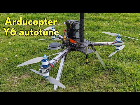 Arducopter Y6 hexacopter // Autotune individual axes // Custom frame