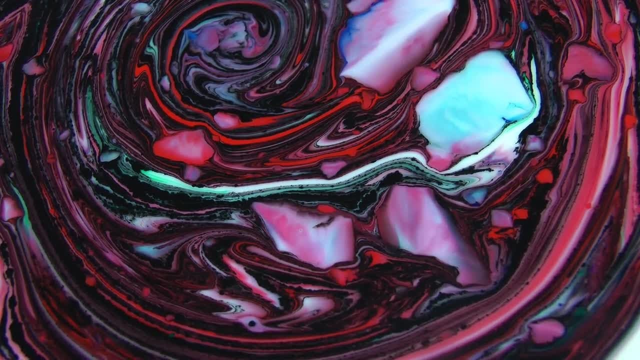 Liquid Marble Texture Design Abstract Stock Video