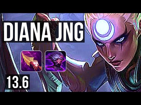 DIANA vs HECARIM (JNG) | 4/1/7, Rank 8 Diana | TR Challenger | 13.6