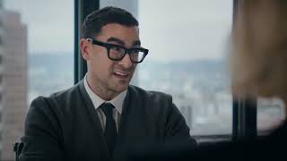 Homes.com Dan Levy, Heidi Gardner, Morgan Freeman Super Bowl LIX Advertisement Commercial Ad