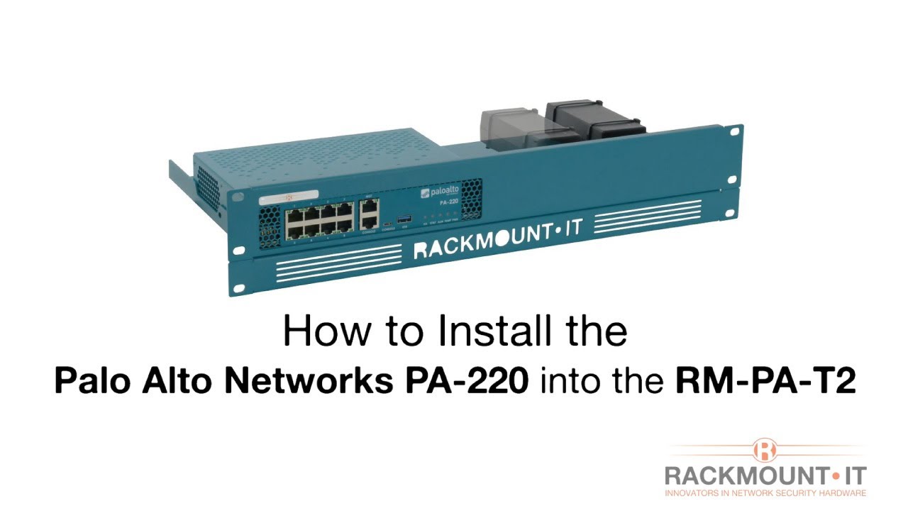 Rackmount IT Kits de montage en rack RM-PA-T2 pour Palo Alto PA-220