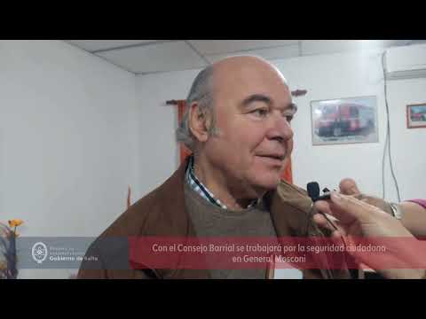 Con el Consejo Barrial se trabajará por la seguridad ciudadana en General Mosconi