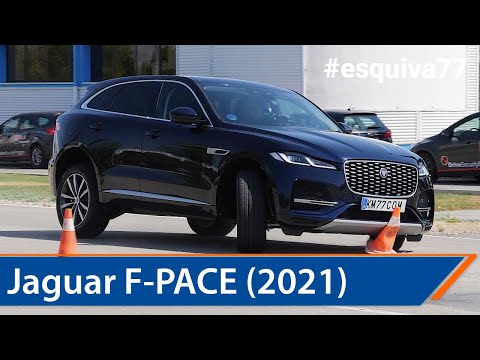 Jaguar F-PACE 2.0 PHEV  2021 – Maniobra de esquiva (moose test) y eslalon | km77.com