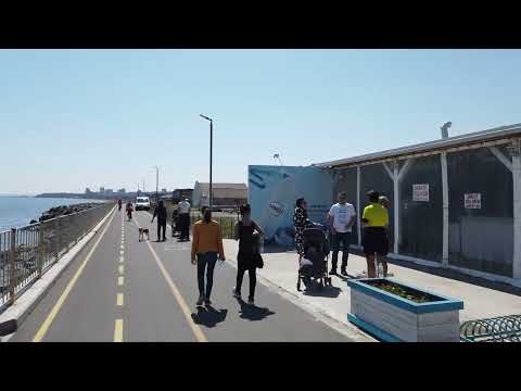 Bike Path from Burgas to Sarafovo, Bulgaria 4K
