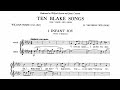 Ralph Vaughan Williams: Ten Blake Songs (1957)