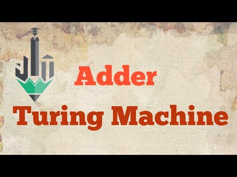 Turing Machine Adder With Example