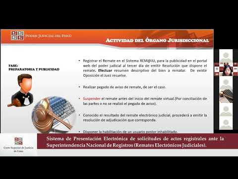 Primera Fecha de la Jornada de Capacitación sobre Remates Judiciales (REMAJU)