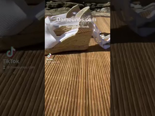 Vídeo relacionado con Alpargata Yute ESPARDEÑAS Playera Calle Zapatilla Lona Esparto Blanco (Blanco, 37)