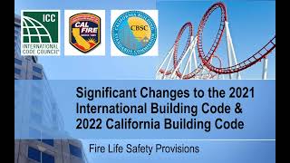 Webinar: CBSC Triennial Fire Code Updates - Part 2 and Part 9