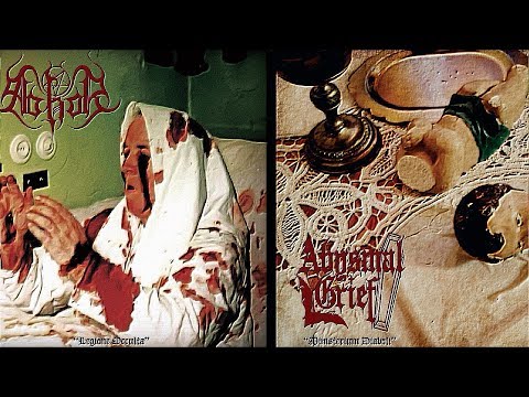 ABHOR/ABYSMAL GRIEF - Legione Occulta/​Ministerium Diaboli (2019) Iron Bonehead Prod -  full split