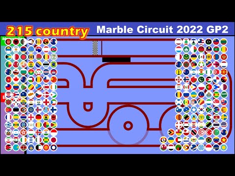 Marble Circuit [2022 GP2]  215 countries F1 car race | Marble Factory