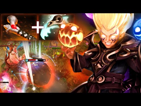 NO ESCAPE!! Epic Cataclysm Exort Invoker ATOS + Vyse Combo vs Storm Spirit Mid | Dota 2 Invoker