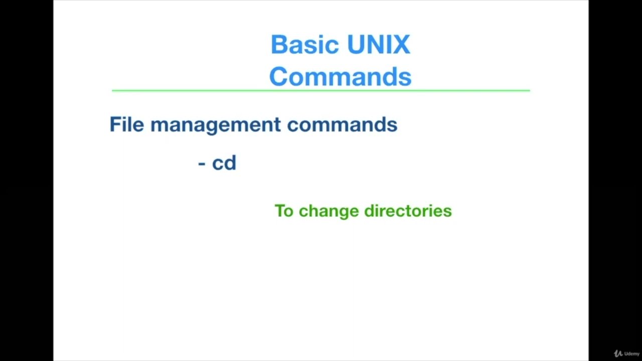 Basic UNIX Commands