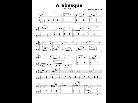 Arabesque, Op. 100, No. 2 by Johann Friedrich Burgmüller - Yamaha PSR-S950 Keyboard Version