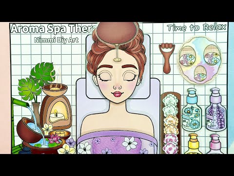 Aroma Therapy Paper Doll #paperdiy #paperdoll #papercraft #spaandbeauty