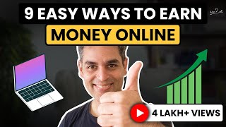 9 SIMPLE and EFFECTIVE ways to EARN MONEY ONLINE! | Passive Income 2023 | Ankur Warikoo #shorts