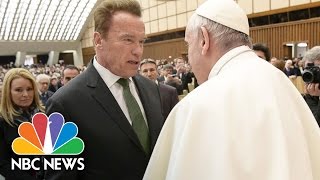 Arnold Schwarzenegger And Pope Francis Team Up Against Climate Change | NBC News