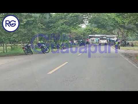 Bloqueada vía Cesar - La Guajira, por protesta de la comunidad de La Jagua del Pilar contra Air-e